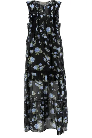 ERMANNO SCERVINO Femme, Robes, Multicolore, Taille: 38 FR Élégante Robe Sans Manches en Dentelle