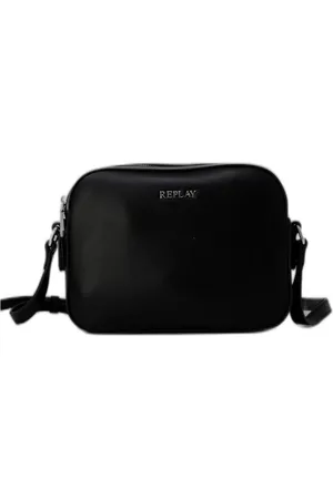 Replay Femme, Sacs, Noir, Taille: ONE Size Collection de Sacs à Main Compact en Polyuréthane pour Femmes