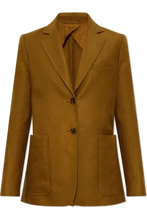 Max Mara Femme, Vestes, Brun, Taille: 34 FR Blazer en lin Gug