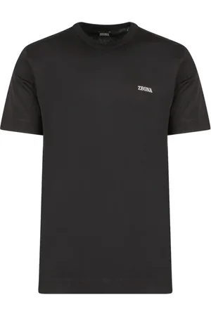 Ermenegildo Zegna Homme, Tops, Bleu, Taille: M T-shirts et Polos Bleus avec Broderie Logo