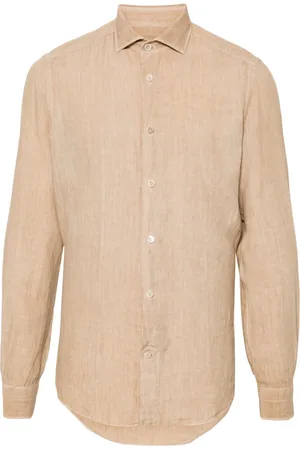 ELEVENTY Homme, Chemises, , Taille: XL Chemise Décontractée en Lin à Manches Longues