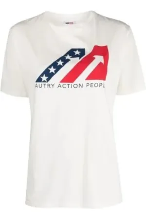 Autry Homme, Tops, Blanc, Taille: M T-Chemises