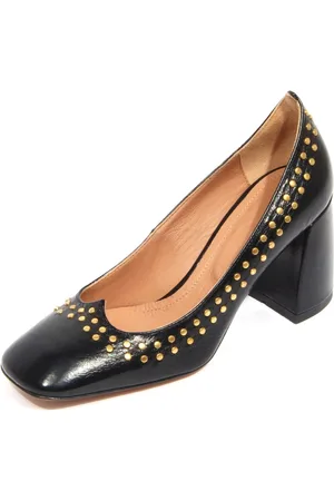 A.BOCCA Femme, Chaussures, Noir, Taille: 36 EU Chaussures à effet vintage avec clous