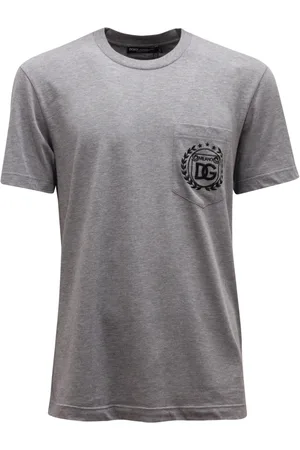 Dolce & Gabbana Homme, Tops, Gris, Taille: M Haut Tricot Style Italien