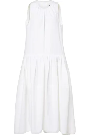 Jil Sander Femme, Robes, Blanc, Taille: 40 FR Élégante Robe Noire pour Femmes