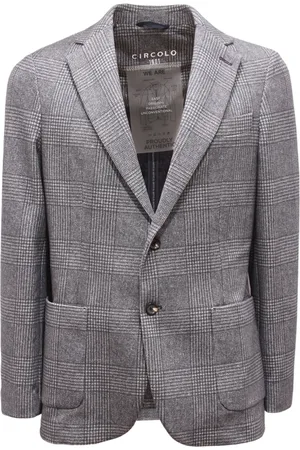 Circolo Homme, Vestes, Bleu, Taille: M Veste Sweat Bleue avec Intérieur Semi-Doublé