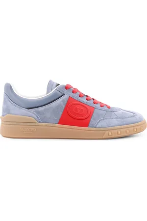 VALENTINO GARAVANI Homme, Chaussures, Bleu, Taille: 40 1/2 EU Baskets Bleues Cuir Semelle Caoutchouc Italie