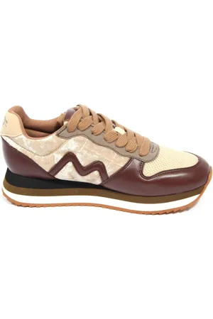 Maliparmi Femme, Chaussures, Brun, Taille: 36 EU Chaussures vegan en marron/beige style re-volution