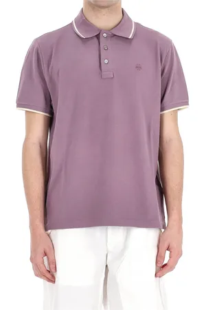 Jacob Cohen Homme, Tops, Violet, Taille: L Polos et T-shirts Polo en Coton Violet