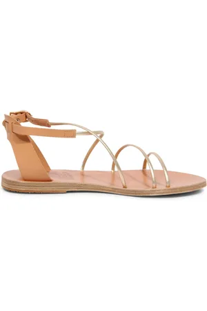 Ancient Greek Sandals Femme, Chaussures, Jaune, Taille: 36 EU Sandal Meloivia Modèle Naturel Platine