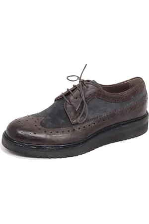 Corvari Homme, Chaussures, Brun, Taille: 40 EU Chaussure Grise Vintage avec Artisanat Italien