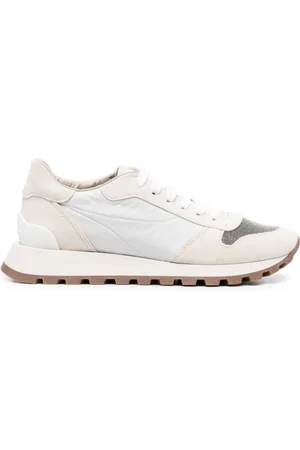 Brunello Cucinelli Femme, Chaussures, Blanc, Taille: 40 EU Baskets Blanches à la Mode pour Femmes