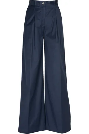 SANDRO FERRONE Femme, Pantalons, Bleu, Taille: 38 FR Pantalon Bleu