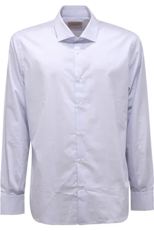 BROOKSFIELD Homme, Chemises, Bleu, Taille: L Chemise Slim Fit en Coton Made in Italy