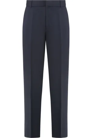 Emporio Armani Homme, Pantalons, Bleu, Taille: M Pantalon en laine avec poches arrière