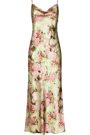 Max Mara Femme, Robes, Multicolore, Taille: 36 FR Robe Verte à Cristaux et Fleurs