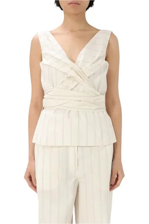LIVIANA CONTI Femme, Tops, Blanc, Taille: 42 FR Collection de T-shirts et Polos Chic