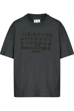 Maison Margiela Homme, Tops, Noir, Taille: S T-shirts et Polos Motif Chiffres Noirs