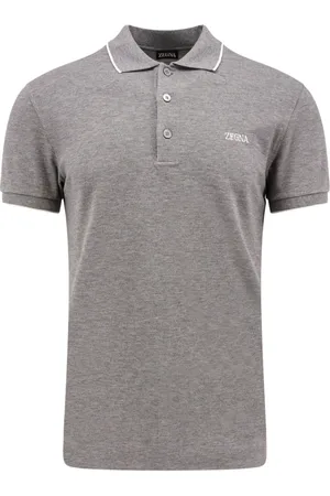Ermenegildo Zegna Homme, Tops, Gris, Taille: S T-shirts et Polos Gris à Manches Courtes