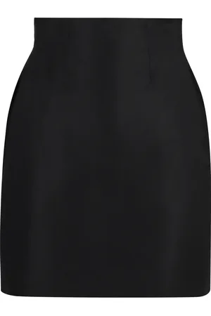 Nina Ricci Femme, Jupes, Noir, Taille: 38 FR Jupe en taffetas Slim Fit