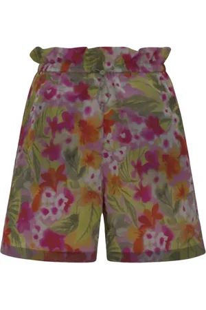 K-Way Femme, Shorts, Multicolore, Taille: 40 FR Shorts Bermuda à Imprimé Graphique