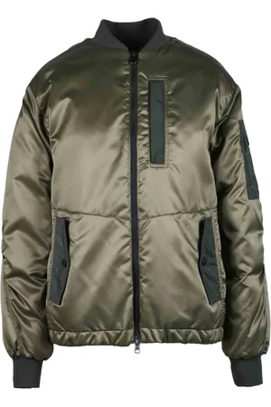 Colmar Femme, Vestes, Vert, Taille: 36 FR Bomber avec poches à fermeture éclair
