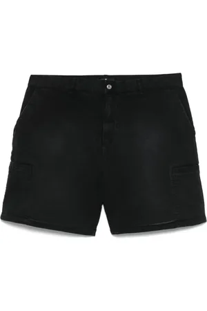 Represent Homme, Shorts, Noir, Taille: L Shorts Noirs avec Ceinture et Poches