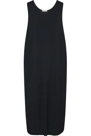 The Row Femme, Robes, Noir, Taille: 38 FR Robe Noire Sans Manches Col Rond