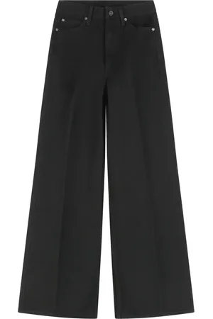 Calvin Klein Femme, Jeans, Noir, Taille: W26 Jean à jambes larges avec boutons en métal
