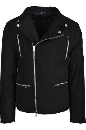 D.A. Daniele Alessandrini Homme, Vestes, Noir, Taille: M Veste matelassée en simili cuir