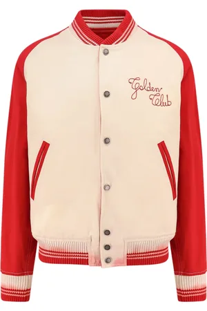 Golden Goose Homme, Vestes, Rouge, Taille: L Vestes rouges avec boutons-pression en métal