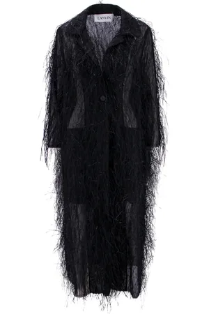 Lanvin Femme, Robes, Noir, Taille: 42 FR Élégante Robe de Soirée en Mélange de Soie