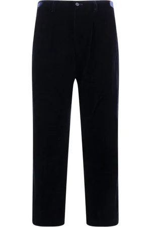 Giorgio Armani Homme, Pantalons, Bleu, Taille: L Pantalon Velours Bleu Fabriqué en Italie