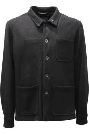 BOB der Bär Homme, Vestes, Noir, Taille: L Veste Tram529 Noire Made in Italy