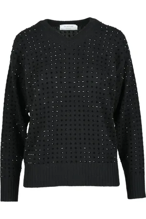 Sportmax Femme, Pulls, Noir, Taille: 38 FR Haut en mélange de laine