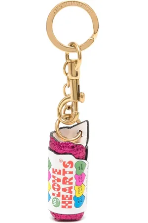 Anya Hindmarch Femme, Accessoires, Multicolore, Taille: ONE Size Porte-Clés en Cuir avec Cœurs et Matériel Doré