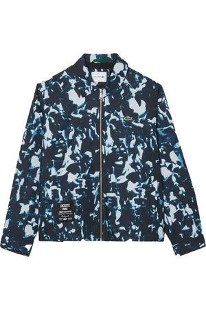 Lacoste Homme, Vestes, Bleu, Taille: L Veste coupe-vent imprimée