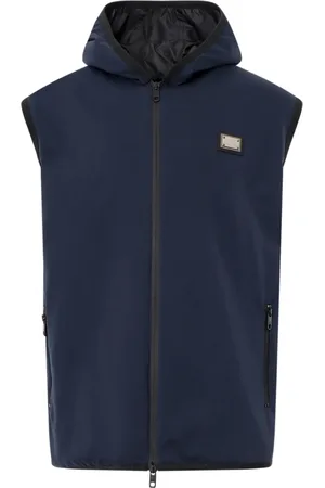 Dolce & Gabbana Homme, Vestes, Bleu, Taille: S Vestes Bleues avec Fermeture Éclair