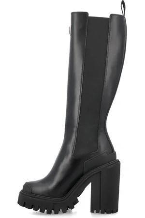 Dolce & Gabbana Femme, Chaussures, Noir, Taille: 40 EU Chaussures Femmes Noires Fermées - Bottes High Army