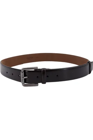 Max Mara Femme, Accessoires, Brun, Taille: S Ceinture en Cuir Marron avec Boucle Logo