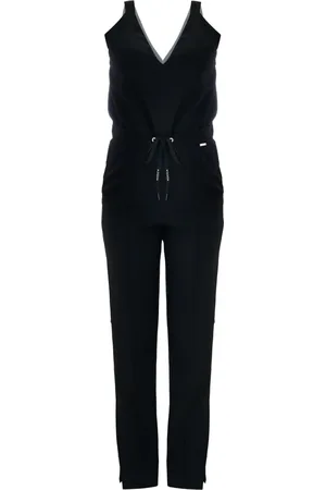 Kocca Femme, Combinaisons et Ensembles, Noir, Taille: 38 FR Combinaison élégante col en V