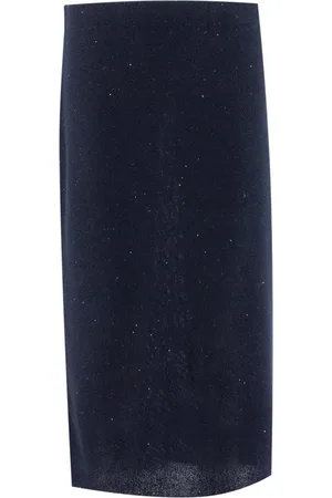 Fabiana Filippi Femme, Jupes, Bleu, Taille: 38 FR Jupe Élégante à Paillettes