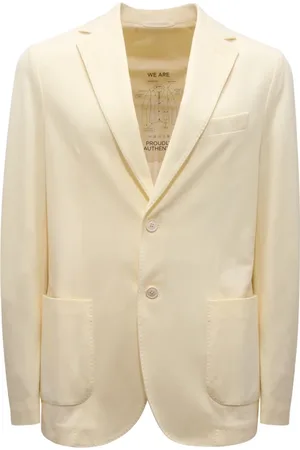 Circolo Homme, Vestes, Jaune, Taille: M Veste Piquet Jaune Clair