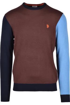 U.S. Polo Assn. Homme, Pulls, Brun, Taille: M Pull en tricot avec mélange viscose