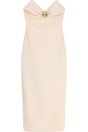 Elisabetta Franchi Femme, Robes, , Taille: 38 FR Robe Drapée avec Fente Latérale
