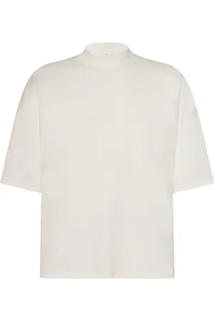 The Row Homme, Tops, Blanc, Taille: L T-shirt de luxe à col montant