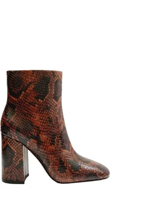 Ash Femme, Chaussures, Brun, Taille: 37 EU Bottine Jade - Imprimé Python