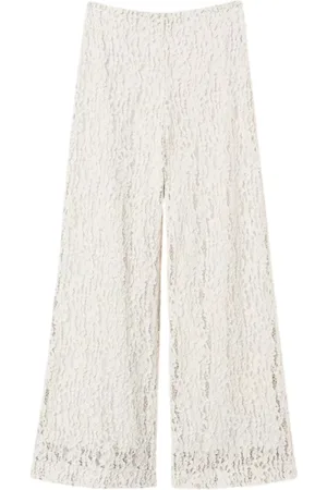 Twin-Set Femme, Pantalons, Blanc, Taille: 36 FR Pantalon Blanc pour Femme