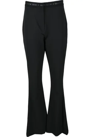 VERSACE Femme, Pantalons, Noir, Taille: 40 FR Pantalon Élégant Couture