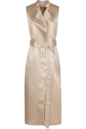 Serafini Femme, Vestes, , Taille: 38 FR Gilet long ceinturé Acétate